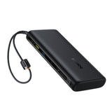 Baseus EnerFill FC41 20000mAh 100W Power Bank with Digital Display and Built-in Dual USB-C Cable - Black