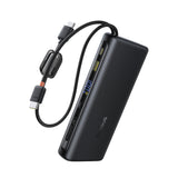 Baseus EnerFill FC41 25000mAh 145W Power Bank with Digital Display and Built-in Dual USB-C Cable - Black