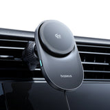 Baseus PrimeTrip VC2 Pro Magnetic Holder with Qi2.2 Charger and Air Vent Fan - Black