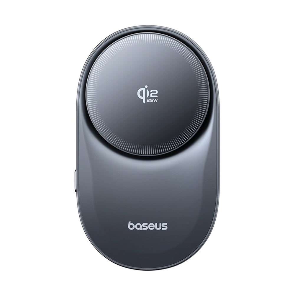 Baseus PrimeTrip VC2 Pro Magnetic Holder with Qi2.2 Charger and Air Vent Fan - Black