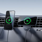 Baseus PrimeTrip VC2 Pro Magnetic Holder with Qi2.2 Charger and Air Vent Fan - Black