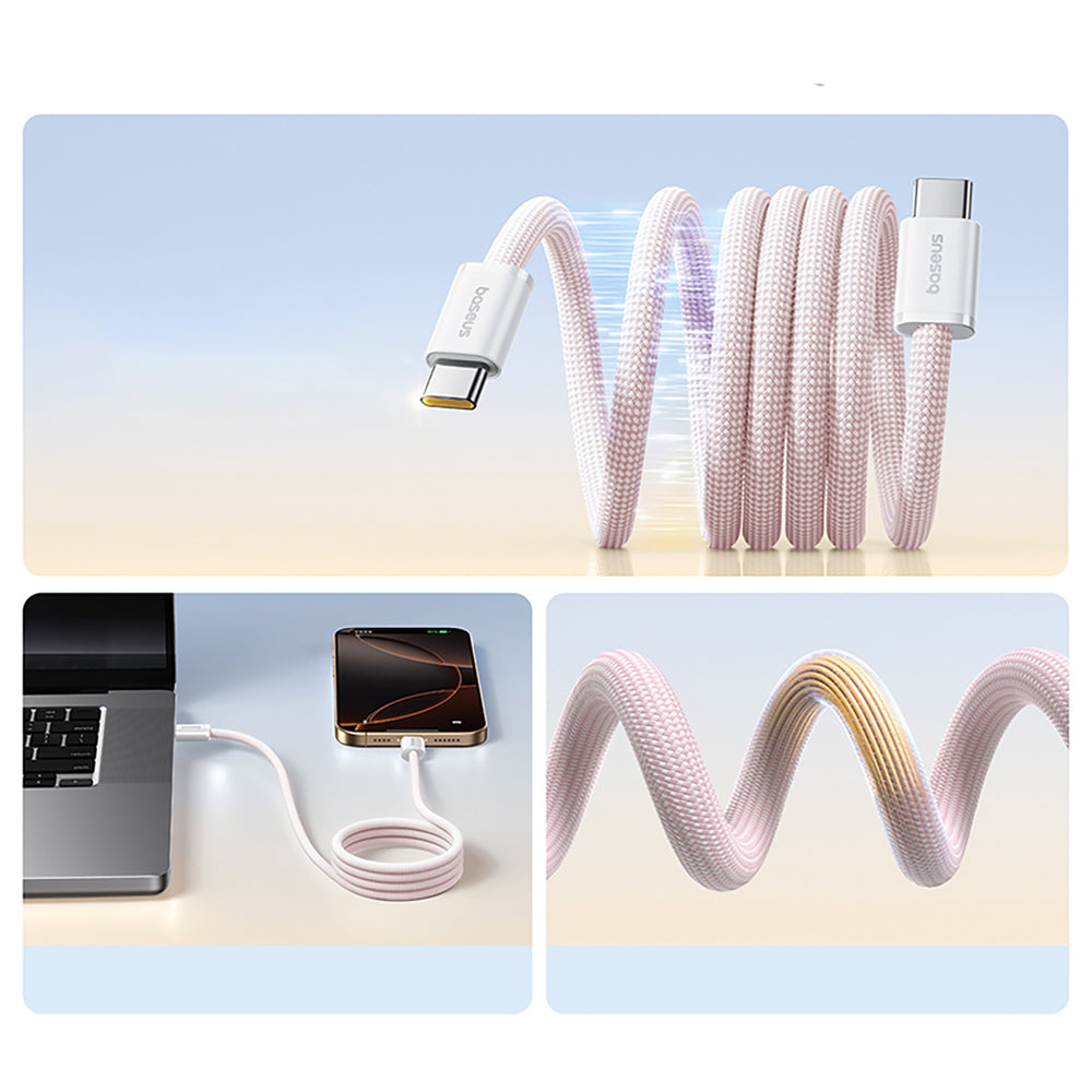 Baseus Dynamic 4 Pro 100W USB-C - USB-C Cable 1m - Pink