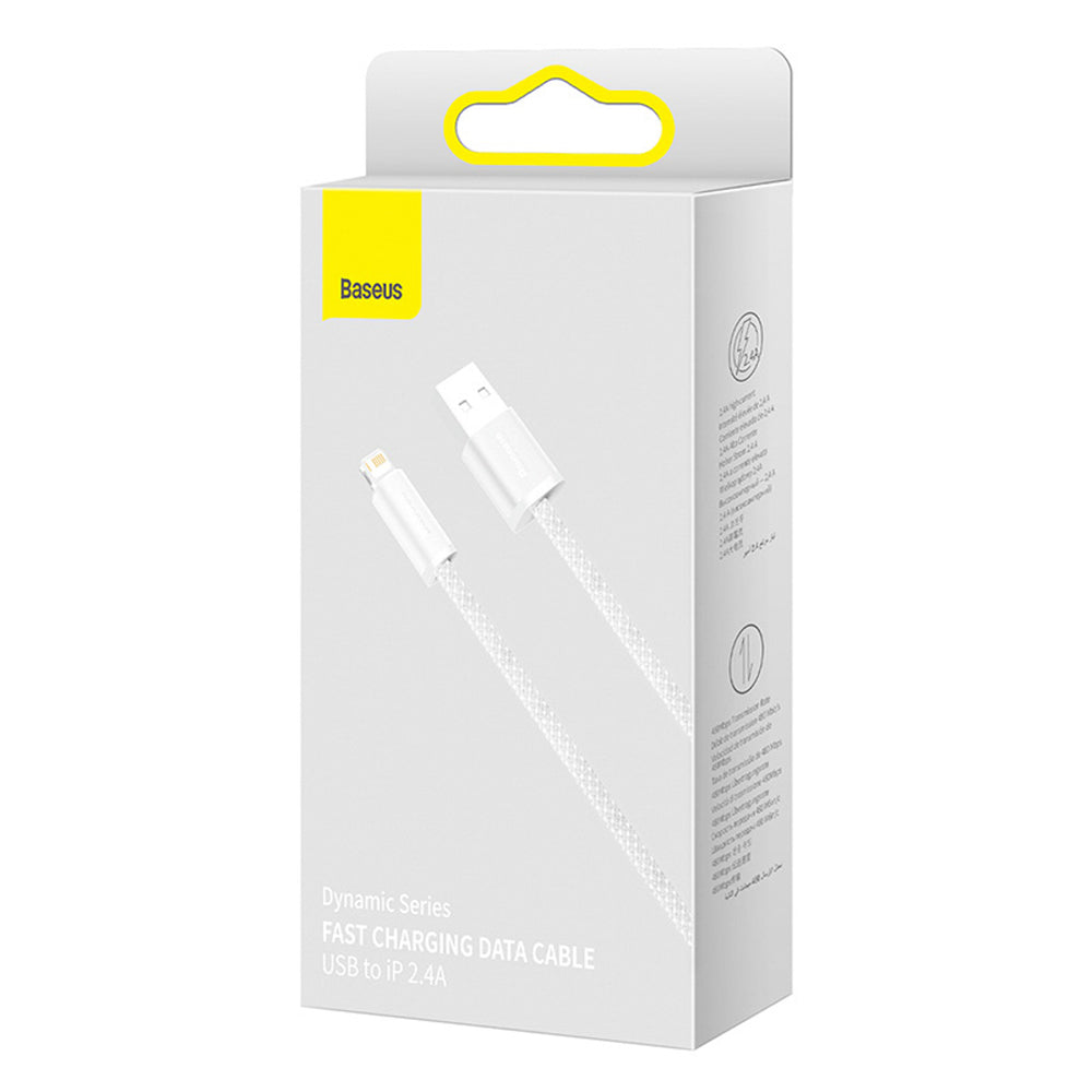 Baseus Dynamic Series 2.4A USB-A - Lightning cable 2m - white