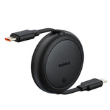 Baseus Free2Pull 60W USB-C Retractable Cable - USB-C 1m - Black