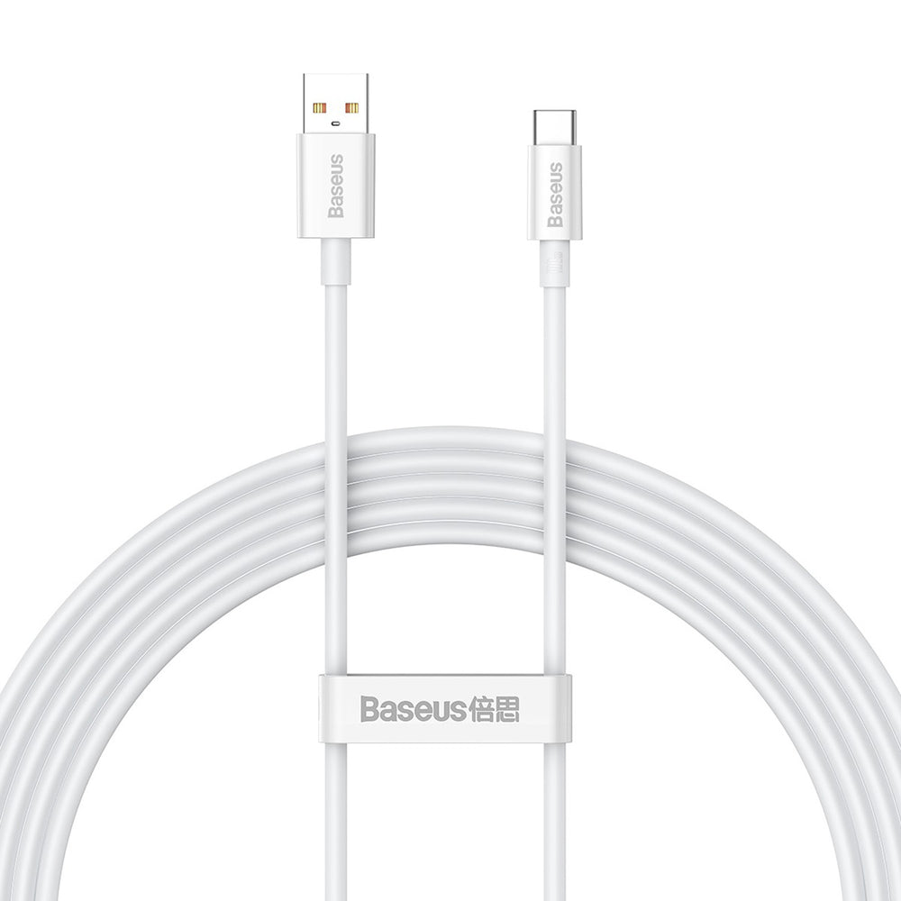 Baseus Superior Series USB-A - USB-C 100W Kabel 1m - Hvid