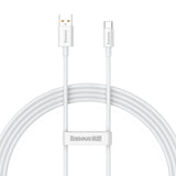Baseus Superior Series USB-A - USB-C 100W Cable 1.5m - White