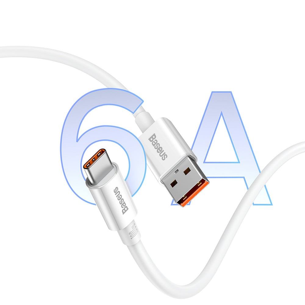 Baseus Superior Series USB-A - USB-C 100W Cable 1.5m - White