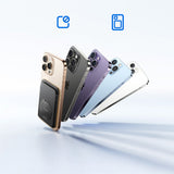 Baseus MagPro 3 Magnetic Wallet med Stativ Kompatibel med MagSafe - sort