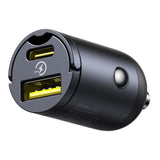 Baseus Tiny Star 30W USB-A USB-C Biloplader - sort