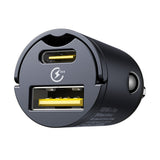Baseus Tiny Star 30W USB-A USB-C Biloplader - sort