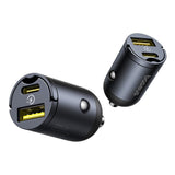 Baseus Tiny Star 30W USB-A USB-C Biloplader - sort