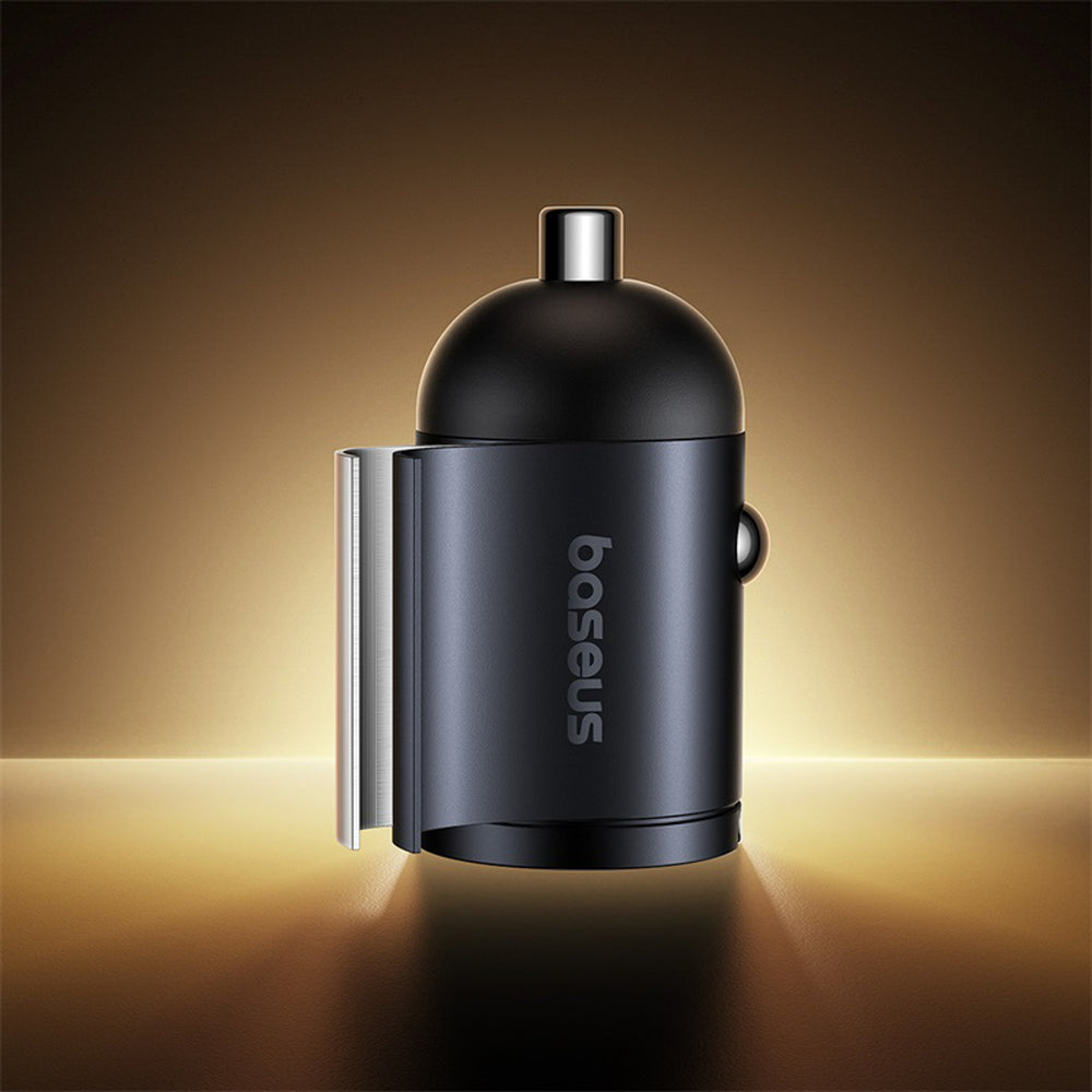 Baseus Tiny Star 30W USB-A USB-C Biloplader - sort