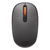 Baseus F01B 2.4GHz trådløs mus + Bluetooth 3.0 + 5.0 - Grå
