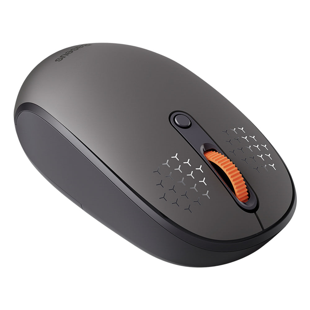 Baseus F01B 2.4GHz trådløs mus + Bluetooth 3.0 + 5.0 - Grå
