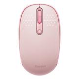 Baseus F01B 2.4GHz trådløs mus + Bluetooth 3.0 + 5.0 - Pink