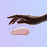 Baseus F01B 2.4GHz trådløs mus + Bluetooth 3.0 + 5.0 - Pink