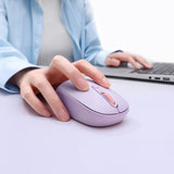 Baseus F01B 2.4GHz trådløs mus + Bluetooth 3.0 + 5.0 - Purple