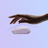 Baseus F01B 2.4GHz trådløs mus + Bluetooth 3.0 + 5.0 - Purple