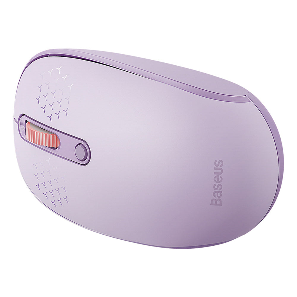 Baseus F01B 2.4GHz trådløs mus + Bluetooth 3.0 + 5.0 - Purple