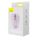 Baseus F01B 2.4GHz trådløs mus + Bluetooth 3.0 + 5.0 - Purple
