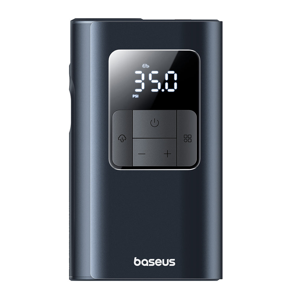 Baseus PrimeTrip VA1 75W 2-in-1 Tire Compressor with Flashlight and 6000mAh Power Bank - Black