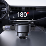 Baseus PrimeTrip VR1 60W USB-A USB-C Car Charger with Retractable USB-C Cable - Black