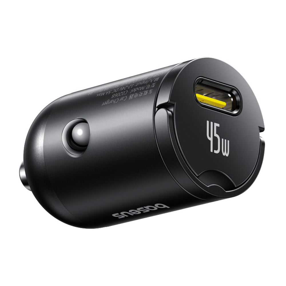 Baseus PrimeTrip VP2 45W USB-C Car Charger with 60W USB-C to USB-C 1m Cable - Black