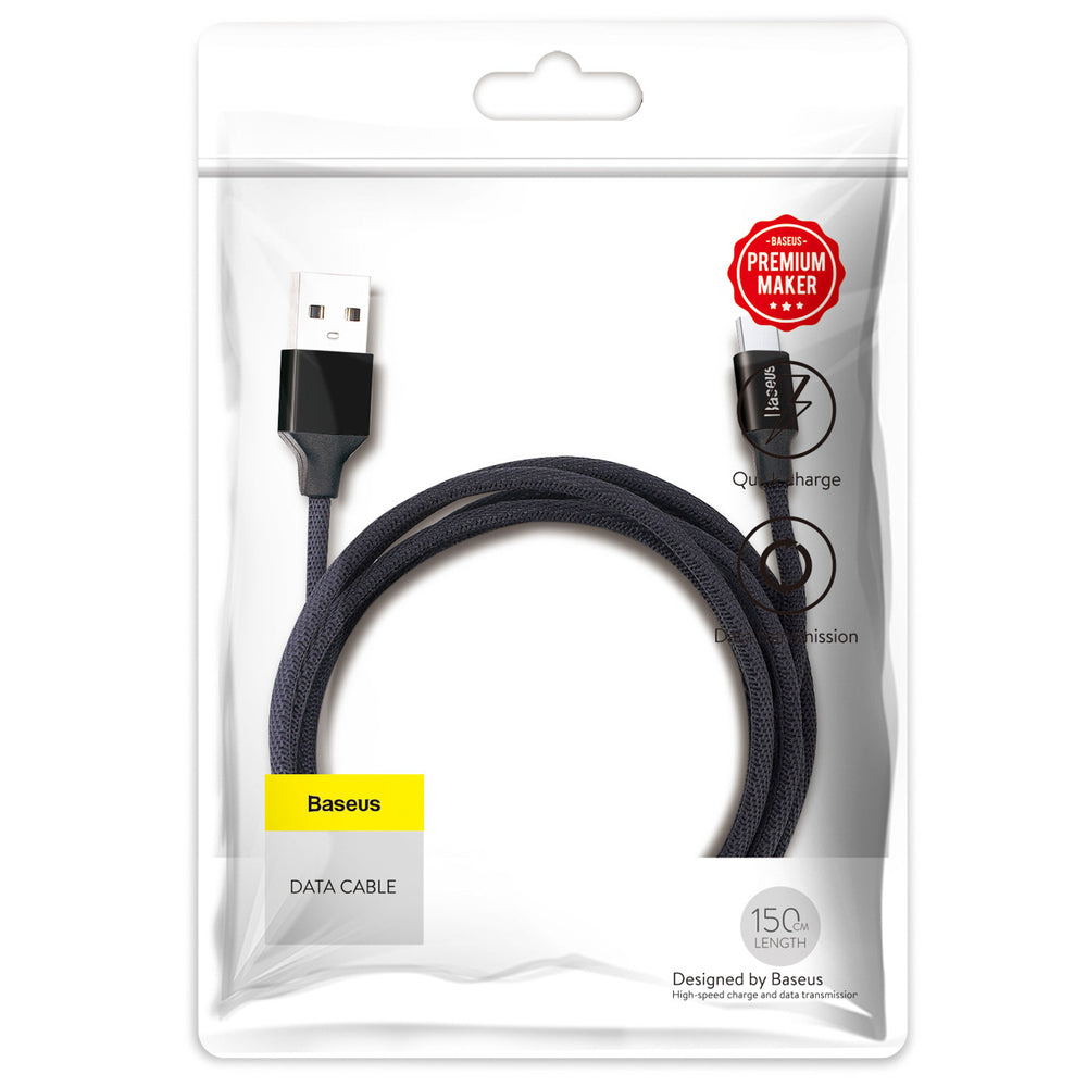 Baseus Yiven USB-A - MicroUSB Cable 1.5m - Black