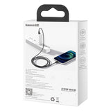 Baseus Superior Series 20W USB-C - Lightning Cable with Power Delivery 2m - Black