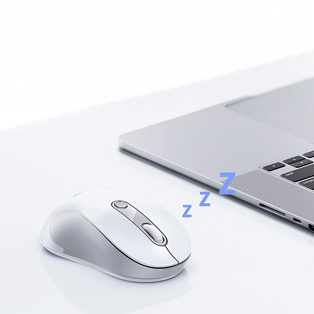 Baseus F02 Wireless Ergonomic Bluetooth Mouse - White