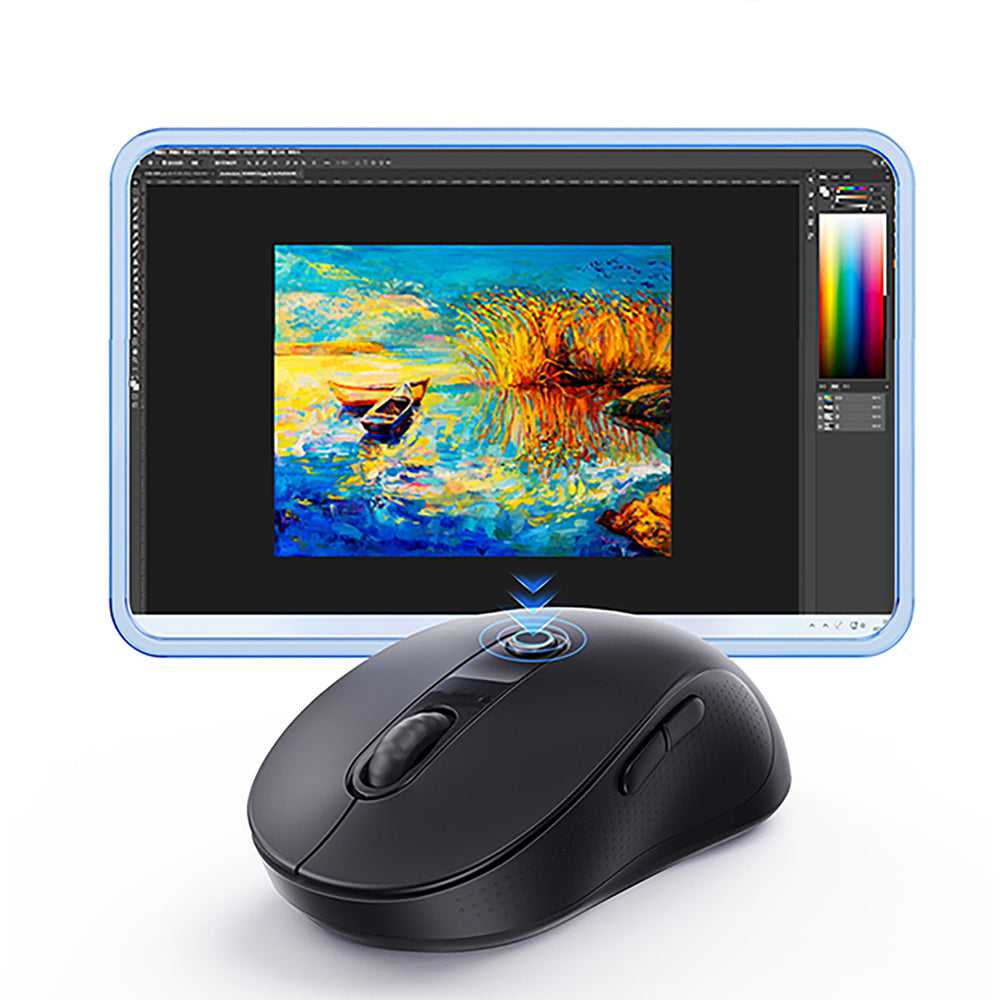 Baseus F02 Wireless Ergonomic Bluetooth Mouse - Black