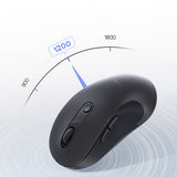 Baseus F02 Wireless Ergonomic Bluetooth Mouse - Black