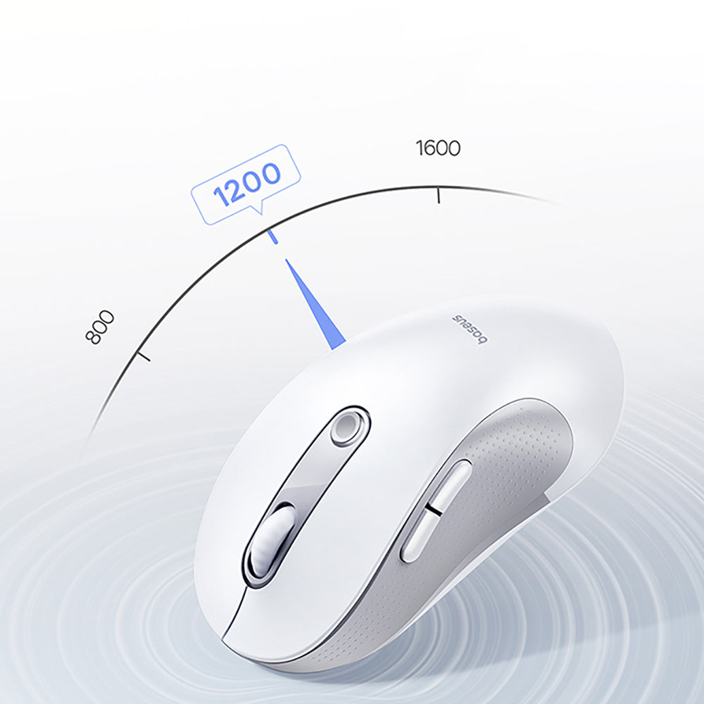 Baseus F02 Ergonomic Wireless Mouse USB 2.4GHz - White