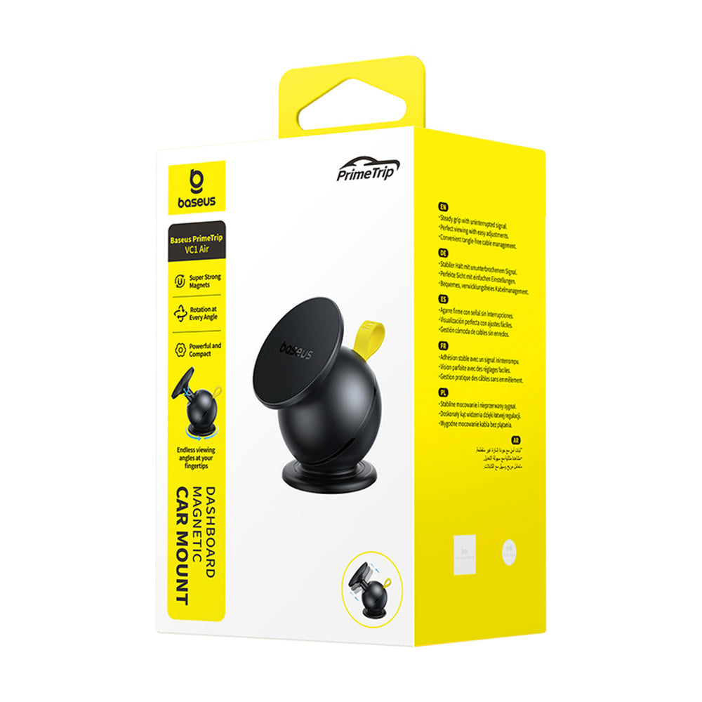 Baseus PrimeTrip VC1 Air Magnetic Dashboard Mount Compatible with MagSafe - Black
