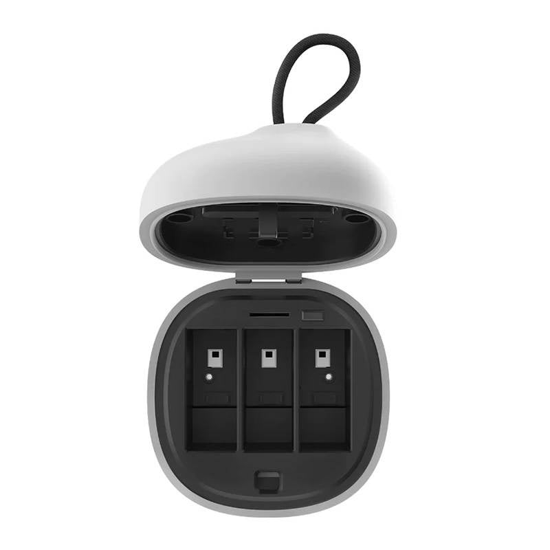 3-slot vandtæt oplader Telesin Allin boks + 2 batterier til GoPro Hero 12 / 11 / 10 / 9