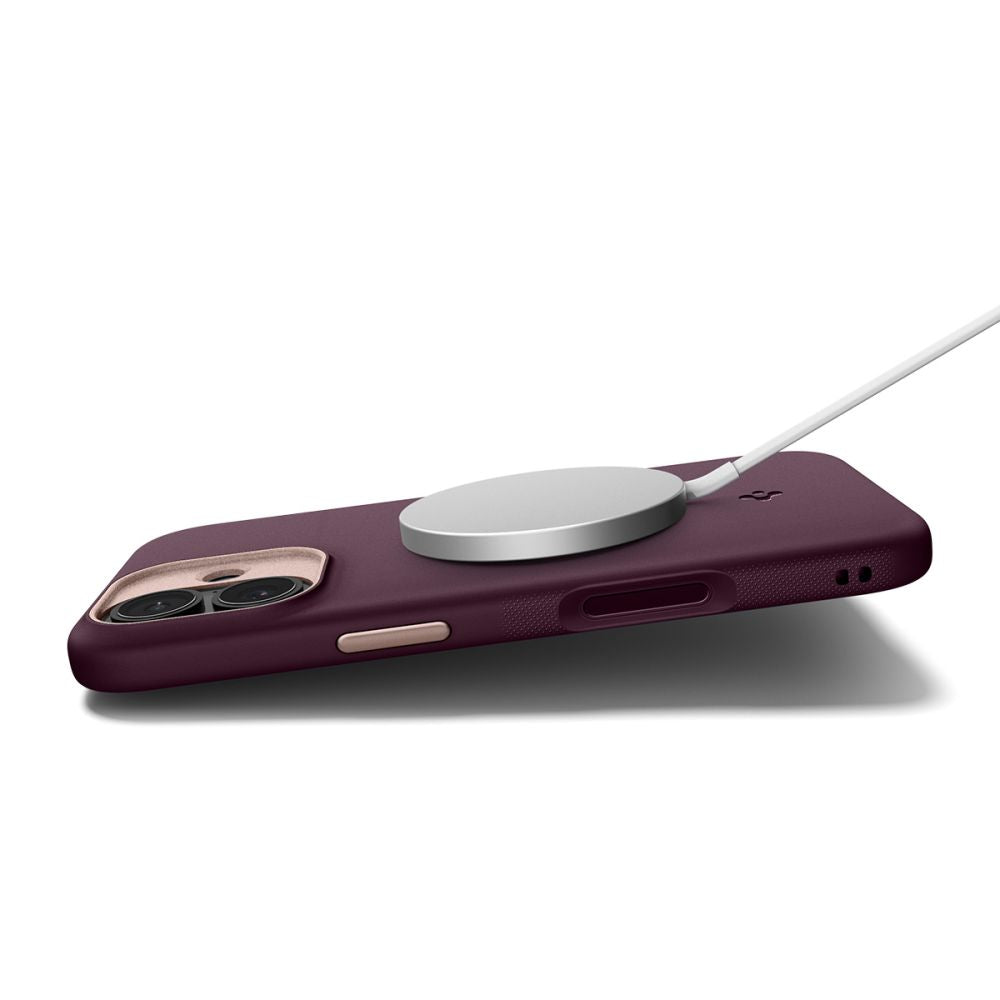 Spigen Nano Pop Mag MagSafe-fodral til iPhone 17 - burgundy