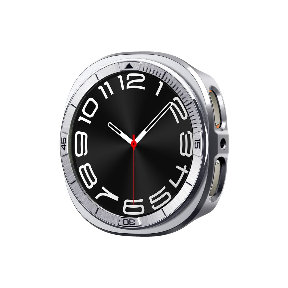 Spigen Bezel Tune Pro Pilot Cover til Samsung Galaxy Watch 8 44mm - Sølv