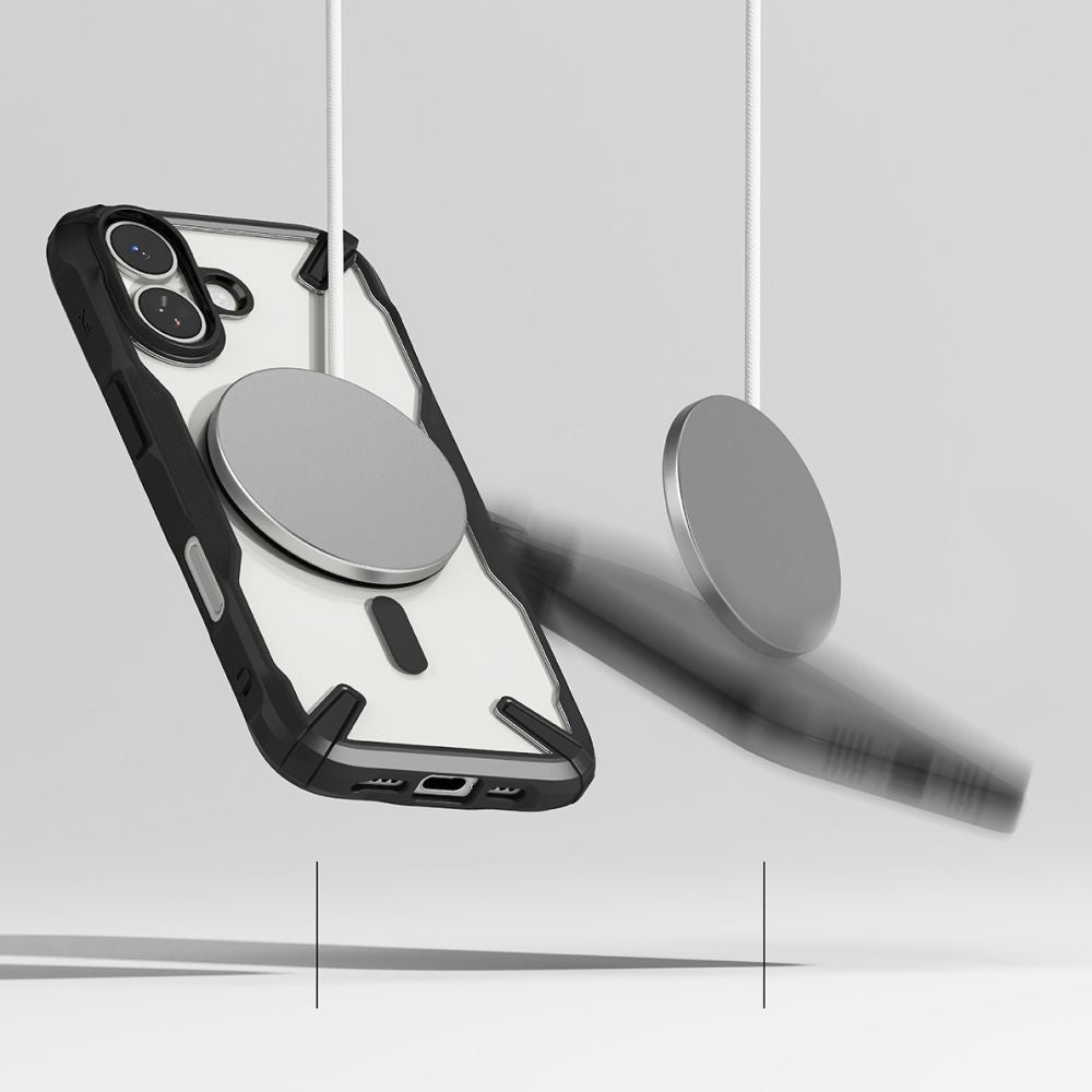 Ringke Fusion X Magnetisk MagSafe Case til iPhone 17 - sort