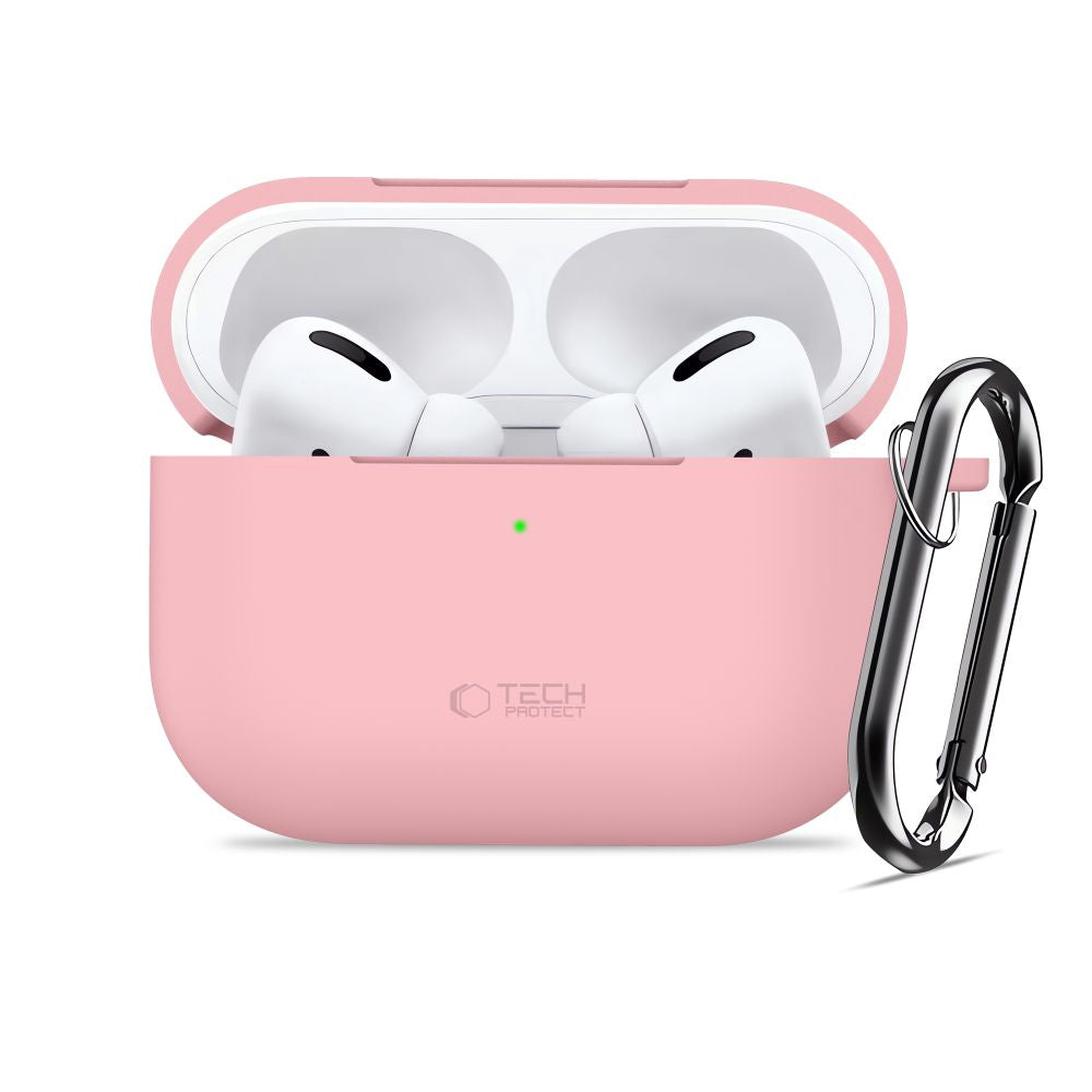 Tech-Protect Silicone Hook Case til AirPods Pro - Pink