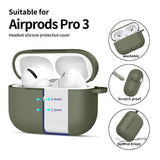 Tech-Protect Silicone Hook Case til AirPods Pro - Olive