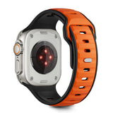 Tech-Protect IconBand Line Strap til Apple Watch 44 / 45 / 46 / 49 mm - sort og orange