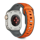 Tech-Protect IconBand Line Strap til Apple Watch 44 / 45 / 46 / 49 mm - Grå-Orange