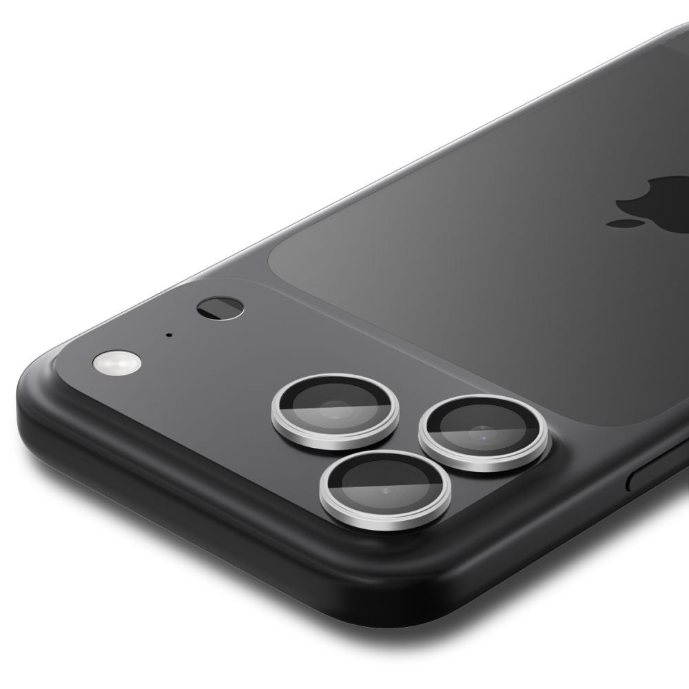 Spigen Optik Pro GLAS.TR  EZ FIT  Kamera Cover 2-pakke til iPhone 16 Pro / Max / 17 Pro / Max - Silver