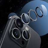 Tech-Protect Camring Fit+ Kamera Cover til iPhone 14 Pro / Max / 15 Pro / Max / 16 Pro / Max / 17 Pro / Max - Orange