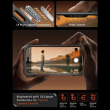 Supcase UB Grip Mag MagSafe Case til iPhone 17 Pro Max - orange-grå