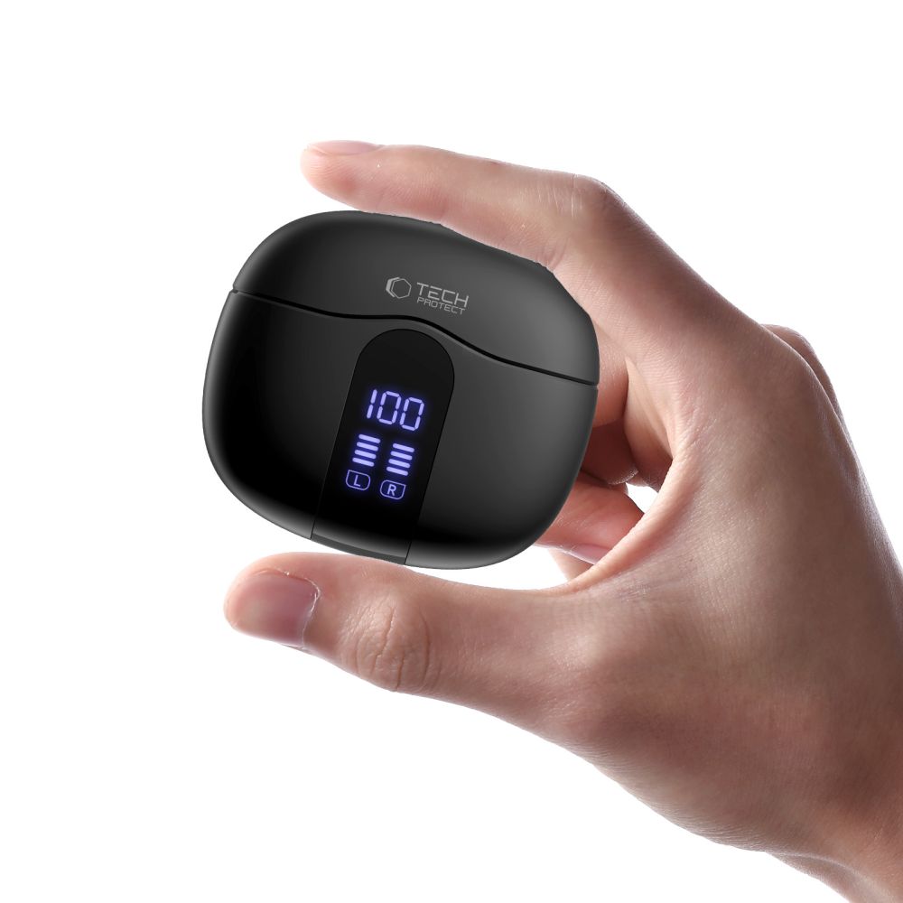 Tech-Protect UltraBoost TWS Core G2 hovedtelefoner - sort