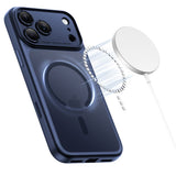 Tech-Protect Magpeak Magsafe CC Case til iPhone 17 Pro Max - Matte Navy Blue