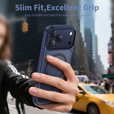 Tech-Protect Magpeak Magsafe CC Case til iPhone 17 Pro Max - Matte Navy Blue