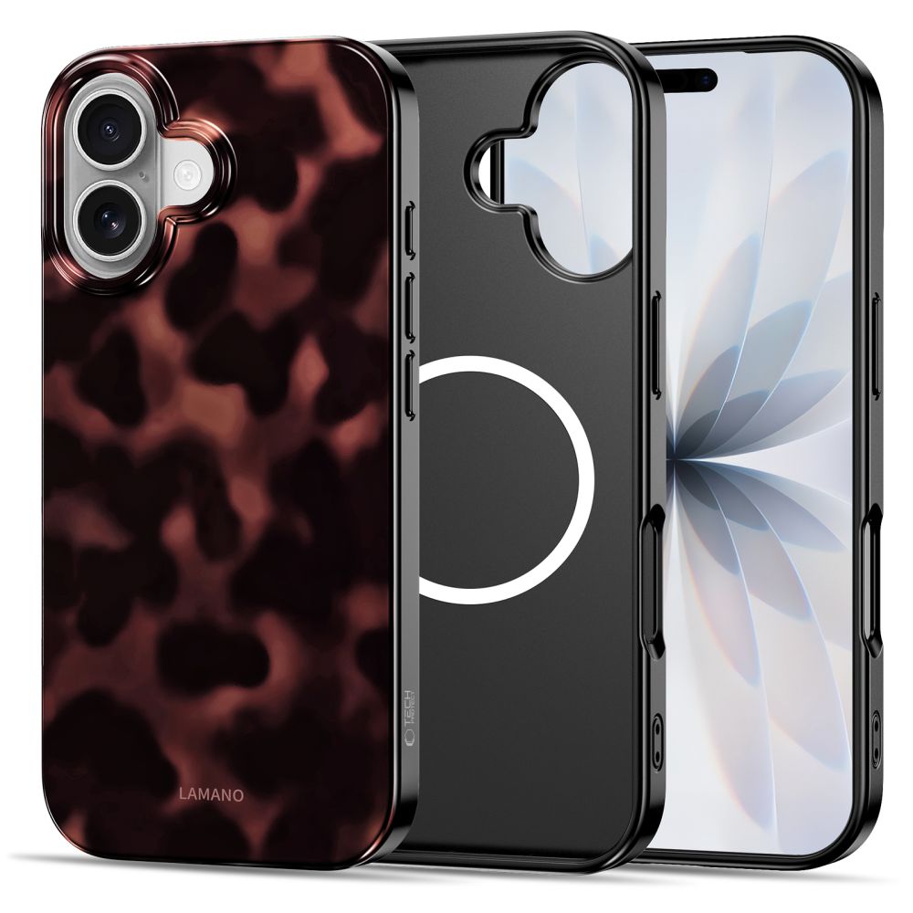 Tech-Protect Lamano MagSafe fodtøj til iPhone 17 - sort og rød