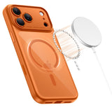 Tech-Protect Magpeak Magsafe CC Case til iPhone 17 Pro - Transparent Orange